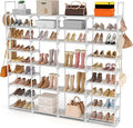 ROJASOP Large Shoe Rack Organizer for Entryway Closet 64-68 Pairs 9-Tier Heavy Duty Tall Garage Shoe Rack Shoe Shelf Shoes St