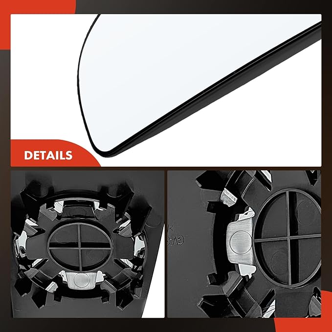 A-Premium 2Pcs Driver and Passenger Side Lower Non-Heated Mirror Glass with Backing Plate Compatible with 2009-2024 Dodge Ram 1500 2500 3500 - Towing Mirror Convex, Replace # 68067731AA, 68067730AA