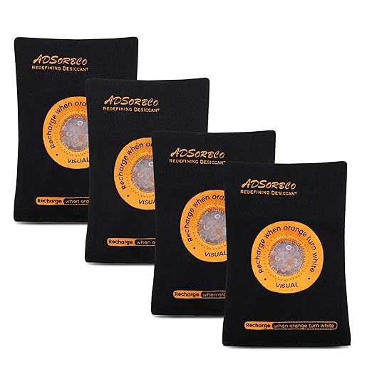 ADSorbco Rechargeable Desiccant Packs for Storage, Rechargeable Silica Gel Packets, Color Indicating Desiccant Packs for