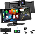 Carplay Screen for Car,10.26" HD IPS Wireless Portable car Stereo for Apple Carplay&Android Auto,Car Audio Receivers with 4K 