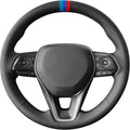 MEWANT Hand Sewn Steering Wheel Cover for Toyota Camry 2018-2019/Toyota Avalon 2019/Toyota Corolla 2019-2020/Toyota RAV4 2019 Steering Wheel Accessories