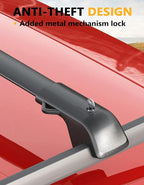 Tuyoung 300lbs Lockable Roof Rack Cross Bars Compatible with Jeep Patriot 2007-2017 with Raised Side Rails,Heavy Duty Anti-Theft Aluminum Roof Rails Crossbars Cargo Carrier Bag Black Bike