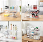 3 Tier Medicine Cabinet Organizer, Bathroom Medicine Cabinet Organizer with Removable Dividers, Narrow Makeup Organizer with 