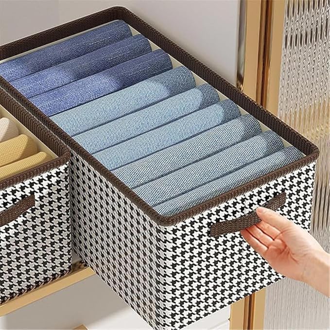 Collapsible Car Trunk Organizer,Wardrobe Clothes Organizer,Portable Space Saving Multipurpose Storage Basket with Handles