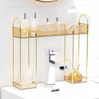 YCIA&DONE Bathroom Countertop Organizer Over The Faucet, Narrow Counter Organizers Above Sink, Table Mounted Faucet Sink Shel