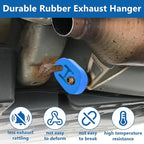 Exhaust Rubber Hanger, rubber muffler hangers. Rubber Insulator Bushing Mount, rubber exhaust mounts with 2 Holes 0.47 Inch, 