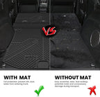 LASFIT Cargo Mat for Jeep Grand Cherokee 2011-2021 All Weather TPE Custom Fit Rear backrest Mat Trunk Seatback Cargo Liner, Black