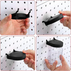 Unittype 20 Set Pegboard Organizer Accessories Peg Boards Jars with Lids Plastic Pegboards Bins Storage Containers Clear Peg 