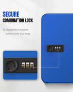 Uniclife 48 Keys Lock Box for Keys with Code, Wall Mount Key Lock Box with Code, Lockbox for Keys, Key Lockbox with Tags, Key