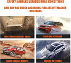 40PCS Zip Tie Snow Chains - Temporary Tire Straps, Universal Reusable Anti-Skid Nylon Tire Chain, Upgrade Adjustable Portable