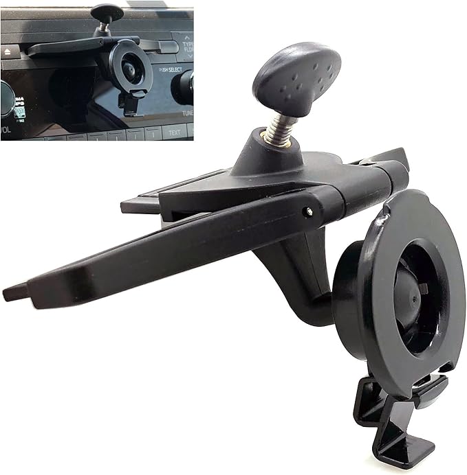 ChargerCity EasyBlade Car CD Slot Mount for Garmin Drive DriveSmart 50 51 60 61 Nuvi 2559 2577 2589 2598 2599 2639 2689 2699 52 55 57 57LM 58 67 67LM 68 LM LMT (GPS Bracket Caradle is Included)