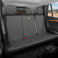 CAT PU Leather Rear Bench Seat Cover – Gray, 60/40 Split Fit for Cars, Trucks, SUVs – Waterproof, Scratch-Resistant, Semi-Uni