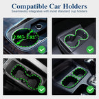 Car Cup Holder Expander, Cup Holder Extender Adapter with Expandable Arm and Adjustable Base, Compatible with Yeti Ramblers, 