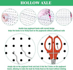 13Pcs Pegboard Screwdriver Pliers Holders Set Contains Double Loop Shelving Display Organizer Hooks and Multi Ring Peg Board 
