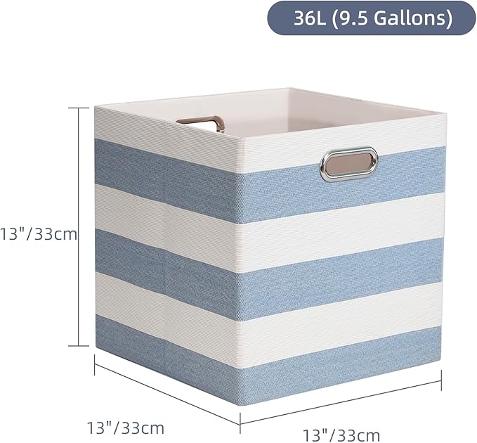 Foldable Cube Storage Bin Organizing Baskets Cubby Boxes Fabric Storage Cubes Organizer Bins with Handles for Organization Sh