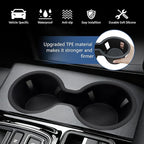 Cup Holder Inserts Compatible with Honda Pilot 2023 2024 2025 Accessories, Non-Slip TPE Center Console Cup Holder Protector Organizer for Honda Ridgeline&Passport 2024 2025 Accessories