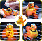 Pilot Yellow Duck Car Air Fresheners - Rotating Propeller Cartoon Automotive Diffuser with Creative Car Perfume Decoration