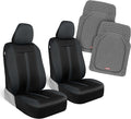 Motor Trend (2) Car Seat Covers for Front Seats with (2) Trimmable Car Floor Mats – Universal Fit Auto Accessories for Cars, 