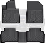 VIWIK 2022-2025 Hyundai Tucson Floor Mats (Excluding Hybrid & PHEV), All-Weather Protection, Custom Fit for 1st & 2nd Row, TPE, Non-Slip, Easy to Clean, Waterproof, Durable