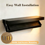 Magic Flap Hidden Shelf with Secret Compartment, Wall Mounted Floating Shelf with Concealed Storage Drawer, Hidden Compartmen