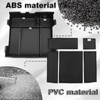 Muslogy Center Console Organizer for 2023-2025 2026 Ford F250 F350 F450 Super Duty Accessories Custom Fit Storage Box Divider(Fit with OEM Tray), Fits Bucket Seats Only, Not for Work Surface (Black)