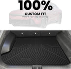 LASFIT Cargo Mat for Kia EV6 2024 2023 2022, All Weather TPE Custom Fit Easy Clean Car Trunk Mat for Kia EV6 2022-2024 Cargo Liner, Black