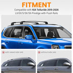 Roof Rack Cross Bars Fit for Kia Telluride 2019-2026 EX S SX SX-Prestige (Not for LX, X-Line, X-Pro), Aluminum Heavy Duty 300lbs Lockable Roof Rails Crossbars for Rooftop Cargo Luggage