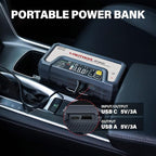 LOKITHOR JP400 Jump Starter with Air Compressor, 2500A 12V Portable Car Battery Booster Pack (8.5L Gas/6.5L Diesel) with