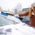Baderke Snow Brush and Ice Scrapers for Car Windshield Detachable Window Snow Scrapers and Brush with Ergonomic Foam Grip Ice Removal Tool for Cars, Trucks, Suvs(Blue)