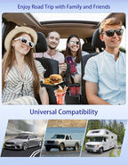 Car Cup Holder Tray - 4 in 1 Car Cup Holder Expander with Metal Cupholder, Adjustable Food Tray and Phone Mount for All Purpo