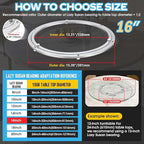 Lazy Susan Hardware,16 inch Heavy Duty Lazy Susan Bearing Kit,Rotating Serving Turntable for Aluminium Alloy Turntable Bearin