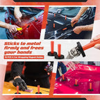 16 Pcs Red Car Vinyl Wrap Magnets Holder Tool Kits for Car Wrapping and Crafts Sign Making Window Tint Tools Magnets