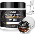 Leather Recoloring Balm with 100ml Mink Oil Conditioner | White Repair Kit, Dye & Color Restorer for Furniture, Sofa, Car Sea