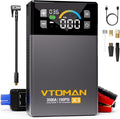 VTOMAN X3 Jump Starter with Air Compressor, 3500A Portable Car Battery Jumper Starter (9L Gas/8.5L Diesel Engines) with