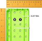 Azar Displays 700220-GRE-2C16 Four-Sided 4”W x 12” Revolving Pegboard Tower Kit Counter Display with 16-Pack of 2 inch Lockin