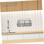 Amosfun Kitchen Wall Organizer Wire Basket for Fruits and Vegetables Divided Storage Rack Space Saving Design for Kitchen Sea