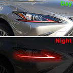 TOMALL 2 Pair Headlight Daytime Running Light Rearview Mirror Light Vinyl Films Smoke Tint Compatible with Lexus 2018-2020 Light Transmission Tint Wrap Exterior Sticker Decorations Trim (Red)