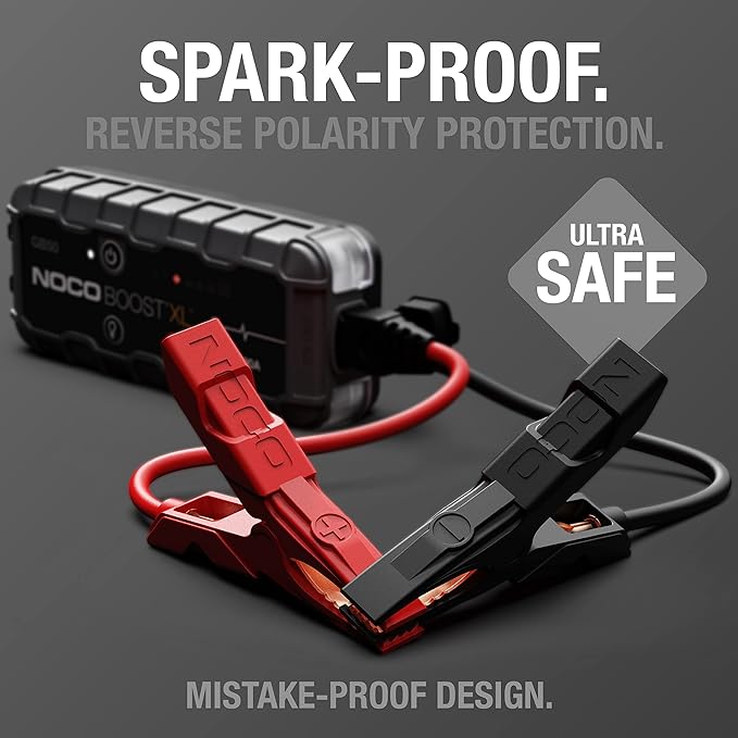 NOCO Boost GB50: 1500A UltraSafe Jump Starter - 12V Lithium Battery Booster Pack Portable Jump Box Power Bank & Jumper