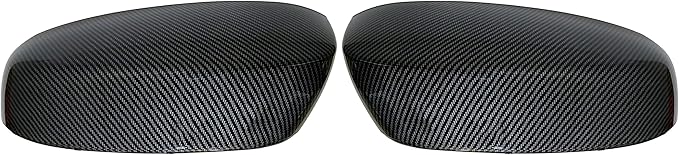 Pair Carbon Fiber Pattern Mirror Caps Cover Compatible with GMC Chevrolet Silverado Sierra 1500 2500 HD 3500 HD Avalanche Tahoe 2007-2013 Pick up Replacement for 25788157 25788156