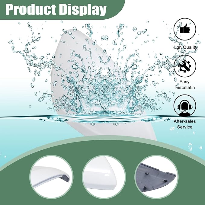 Front Right White Exterior Mirror Covers, Fit for Chevy Cruze 2017 2018 2019 Passenger Side Door Rearview Mirror Cover Caps