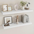 Dreamland 36 Inch Long Floating Shelves in White,8 Inch Deep Floating Shelf for Wall,Large Display & Storage Shelf, Wall Shel