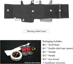 MEWANT Hand Stitch Hive Embossed Athsuede Steering Wheel Cover for Ford F150 Expedition 2018-2021 Ford F150 Accossory