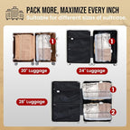 TAILI 8 Pack Cube Vacuum Storage Bags, Medium Size (25x19x11 inch), Vacuum Seal Bags for Clothing, Compression Packing for Cl
