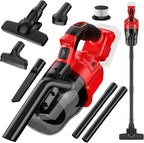 Cordless Vacuum Cleaner for Milwaukee M18 Battery, 5 in 1 Cordless Vacuum with 500W Brushless Motor Max 18000r/Min，50CFM 100A
