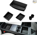 Motrobe 6PCS 2026 Center Console Organizer for Tesla Model Y Juniper (Only Premium & Performance 2025/2026) Cup Holder Armrest Storage Box Under Seat Storage Box Model Y Juniper Accessories