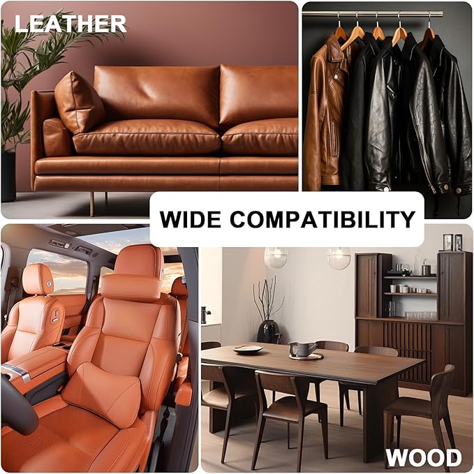 Leather & Furniture Repair Salve - Mink Oil Conditioner, Polisher, Moisturizer & Restorer | Prevents Cracking & Fading for Le
