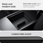 Spigen Armrest Console Organizer for Tesla Model Y Juniper (Standard, Premium & Performance 2026/2025) and Model 3 Highland (Standard, Premium & Performance 2026/25/24)