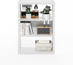 Furinno Viola Book Shelf, 3-Tier Bookshelf, Extra Thick Frame Bookcase with Open Shelf, Open Back Design, 11.3" x 23.2" x 35.