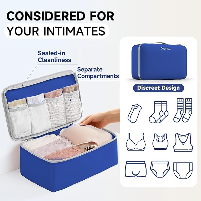 11 Set Packing Cubes for Travel, Gifts for Women Mom Kids, TSA Approved Bags for Makeup, Cosmetic, Toiletry, Suitcase Organiz