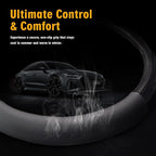 KAFEEK 16 inch Classic Carbon Fiber Steering Wheel Cover Compatible with F150 F250 F350 Ram 4Runner Tacoma Tundra Range Rover